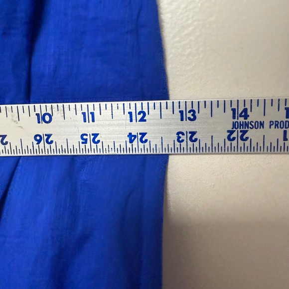 Gap Tiered Midi Dress Women Medium Blue NEW Cotton Strappy V-Neck Sun Dress 8640 - Picture 2 of 7